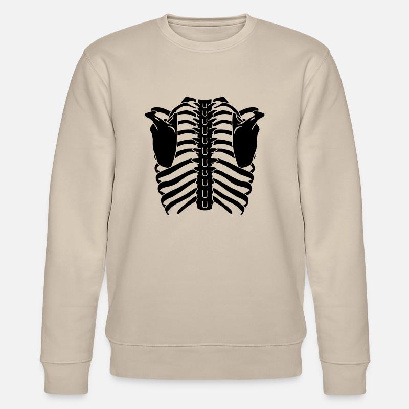cage thoracique (dos) - Sweat bio CHANGER Stanley/Stella Unisexe - beige