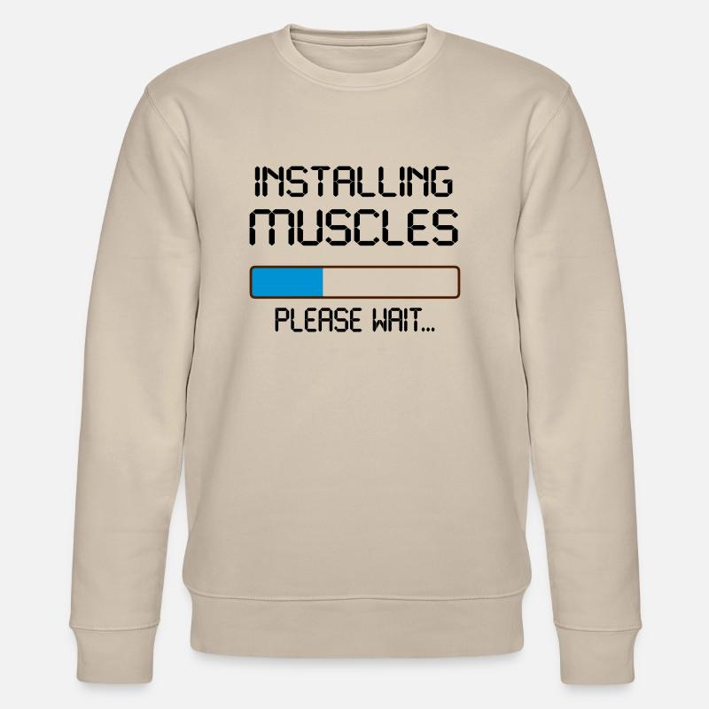 installing muscles - Stanley/Stella Unisex Bio-Sweatshirt CHANGER  - Beige