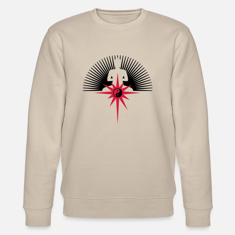 BUDDHA Stern - Stanley/Stella Unisex Bio-Sweatshirt CHANGER  - Beige