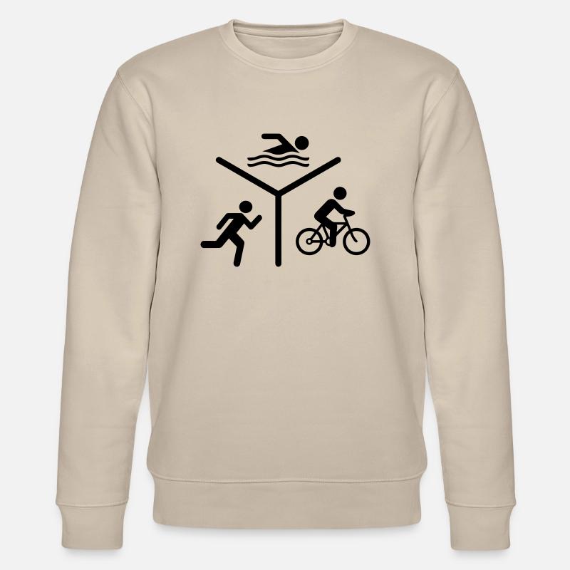 Silhouette de Triathlon - Sweat bio CHANGER Stanley/Stella Unisexe - beige