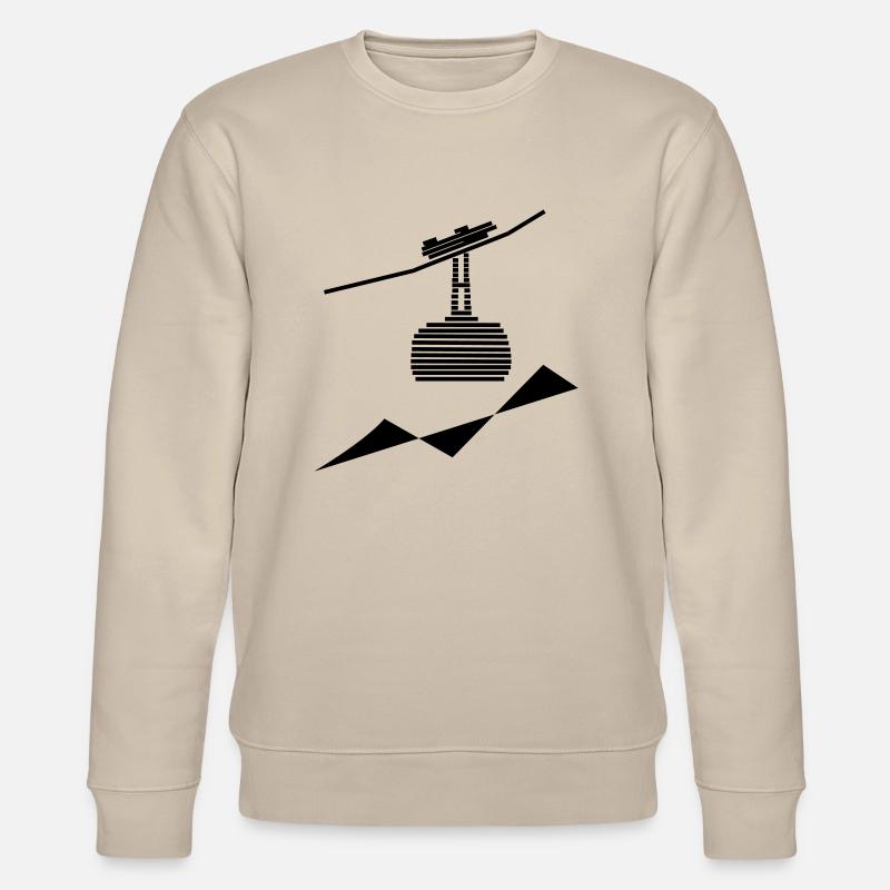 Seilbahn -4- - Stanley/Stella Unisex Bio-Sweatshirt CHANGER  - Beige
