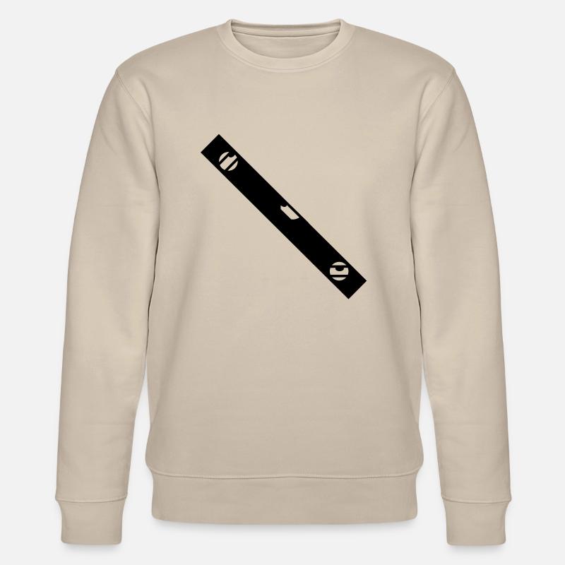 level for bricklayer_g1 - Stanley/Stella CHANGER Unisex Organic Sweatshirt - beige