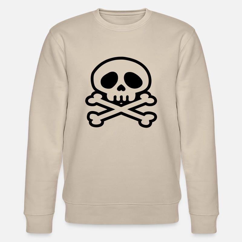 tete de mort pirate - Sweat bio CHANGER Stanley/Stella Unisexe - beige