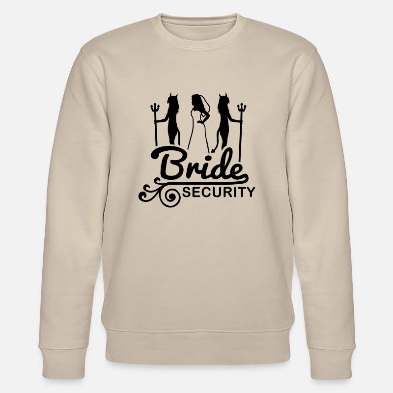 bride_security_f1 - Stanley/Stella Unisex Bio-Sweatshirt CHANGER - Beige