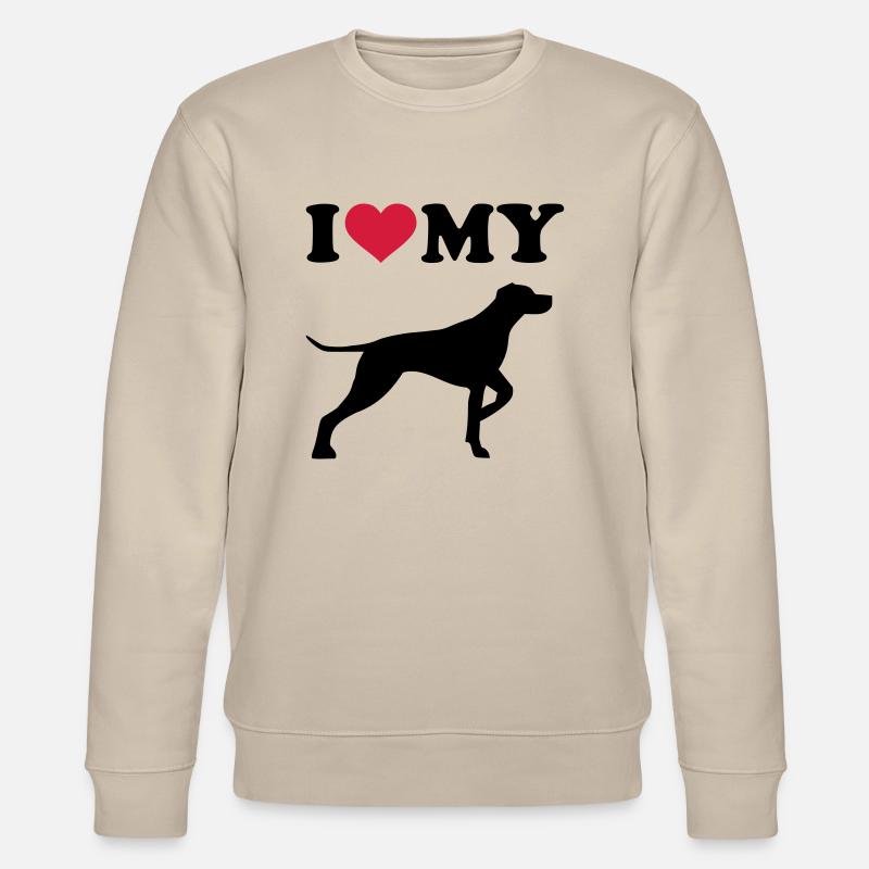 German Shorthaired Pointer - Stanley/Stella CHANGER Unisex Organic Sweatshirt - beige