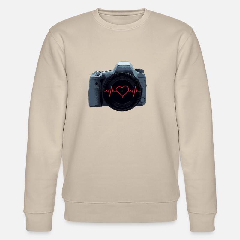 Fotokamera - Stanley/Stella Unisex Bio-Sweatshirt CHANGER  - Beige