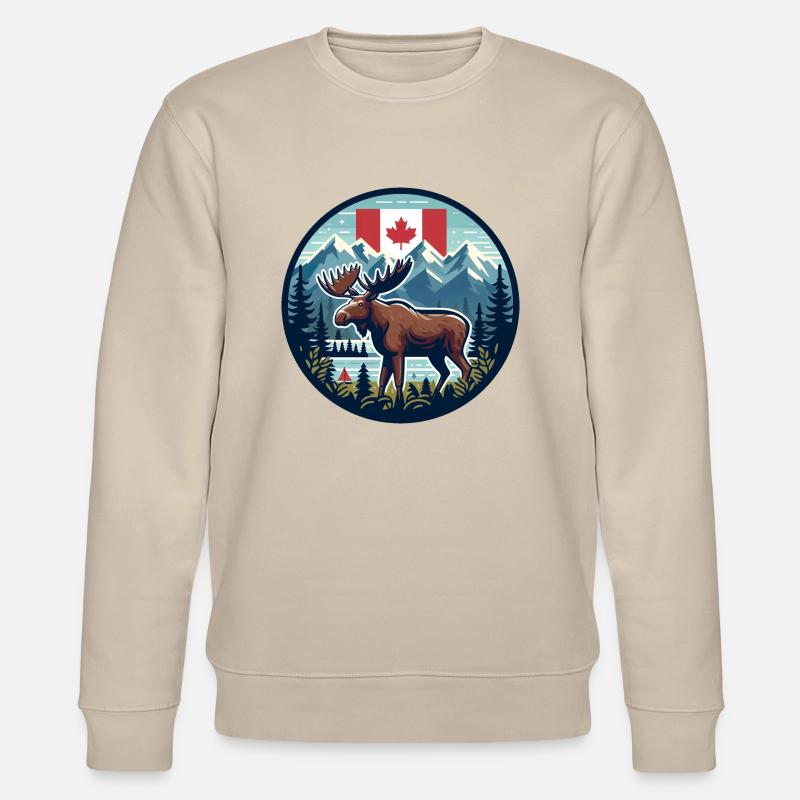 Kanada 6 - Stanley/Stella Unisex Bio-Sweatshirt CHANGER  - Beige