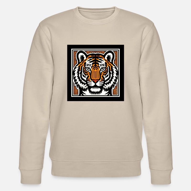 Visage de tigre - Sweat bio CHANGER Stanley/Stella Unisexe - beige
