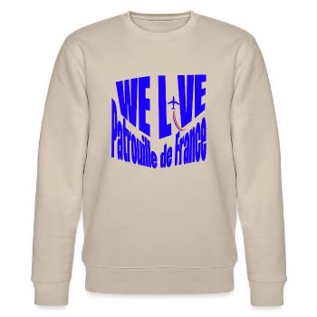 Patrouille de France - Sweat bio CHANGER Stanley/Stella Unisexe - beige - Devant - Nik (191cm) & Marisol (170cm)