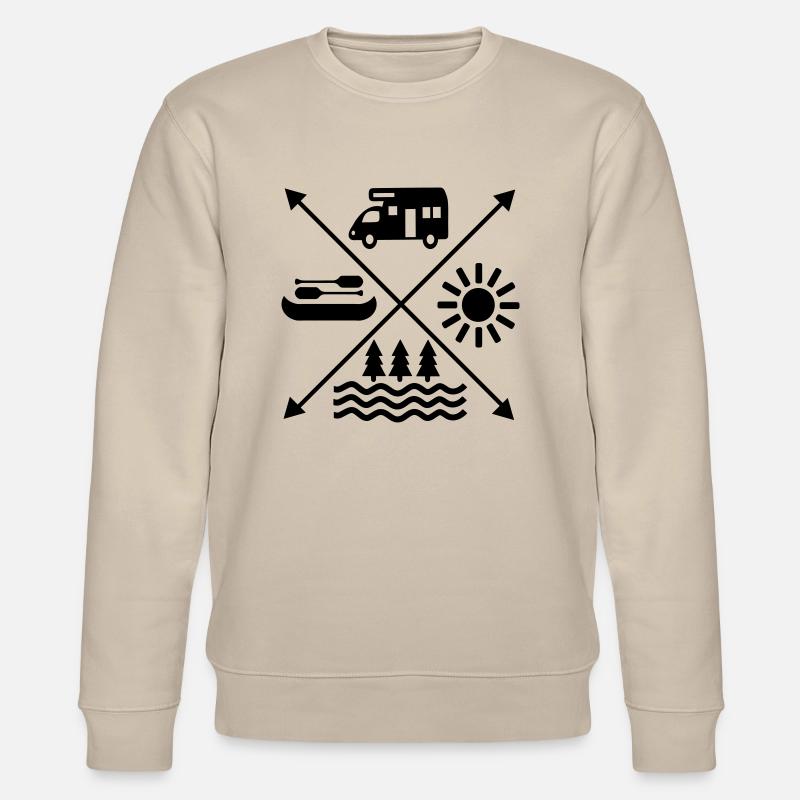 Camping - Stanley/Stella Unisex Bio-Sweatshirt CHANGER  - Beige