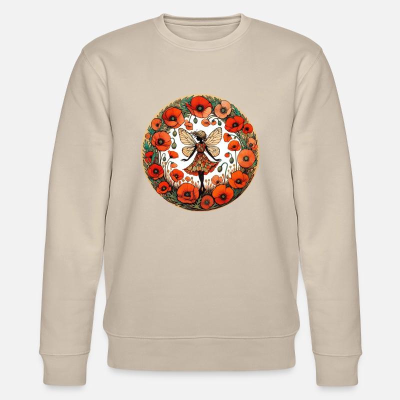 Fée Fleur De Coquelicot - Sweat bio CHANGER Stanley/Stella Unisexe - beige