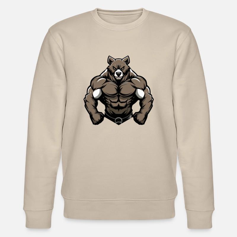 Bande dessinée ours - Sweat bio CHANGER Stanley/Stella Unisexe - beige