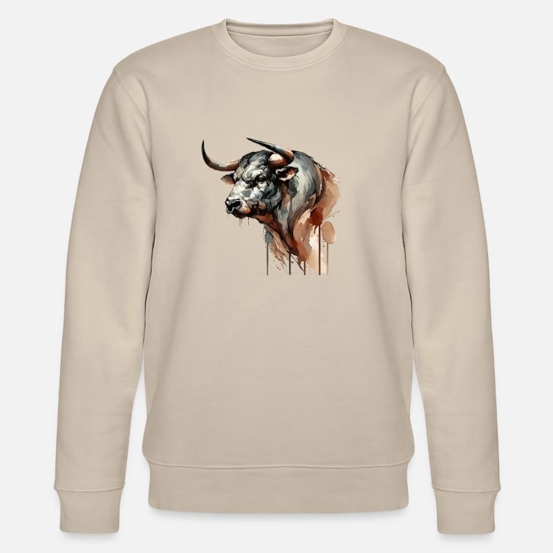 bull - Stanley/Stella CHANGER Unisex Organic Sweatshirt - beige