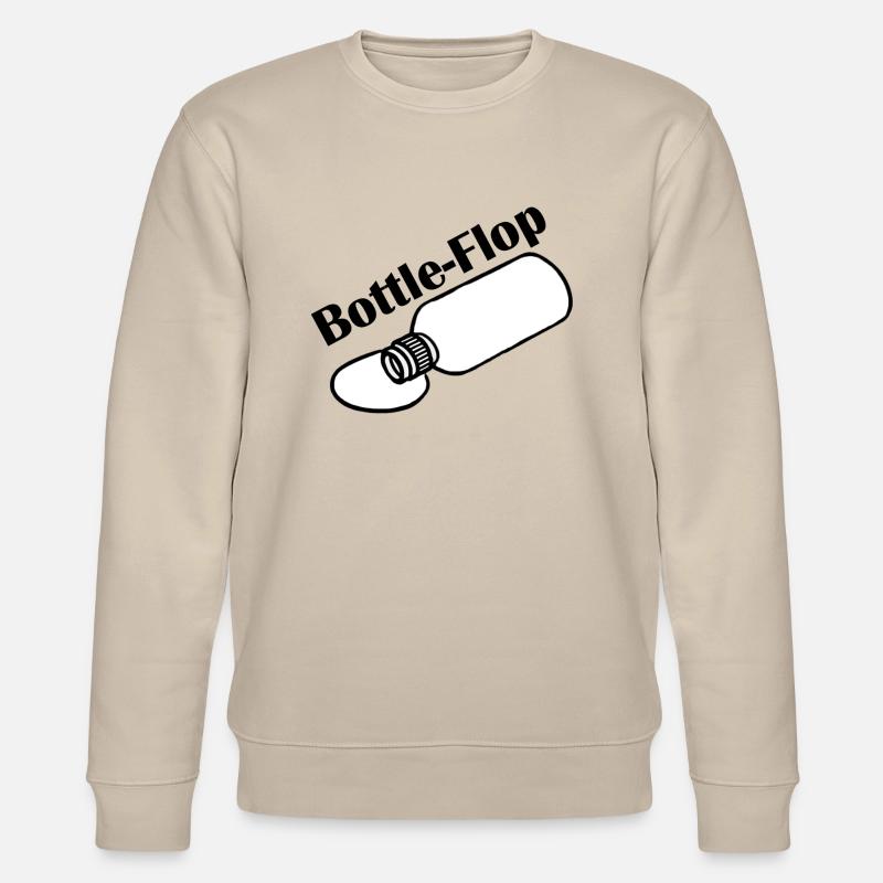 Bottleflop - Bottleflip Parodie Design - Stanley/Stella Unisex Bio-Sweatshirt CHANGER  - Beige