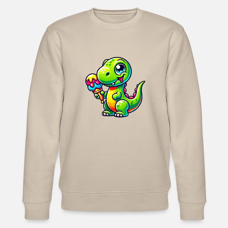 dino comic eis - Stanley/Stella Unisex Bio-Sweatshirt CHANGER  - Beige
