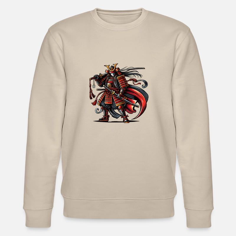 samurai comic - Stanley/Stella Unisex Bio-Sweatshirt CHANGER  - Beige