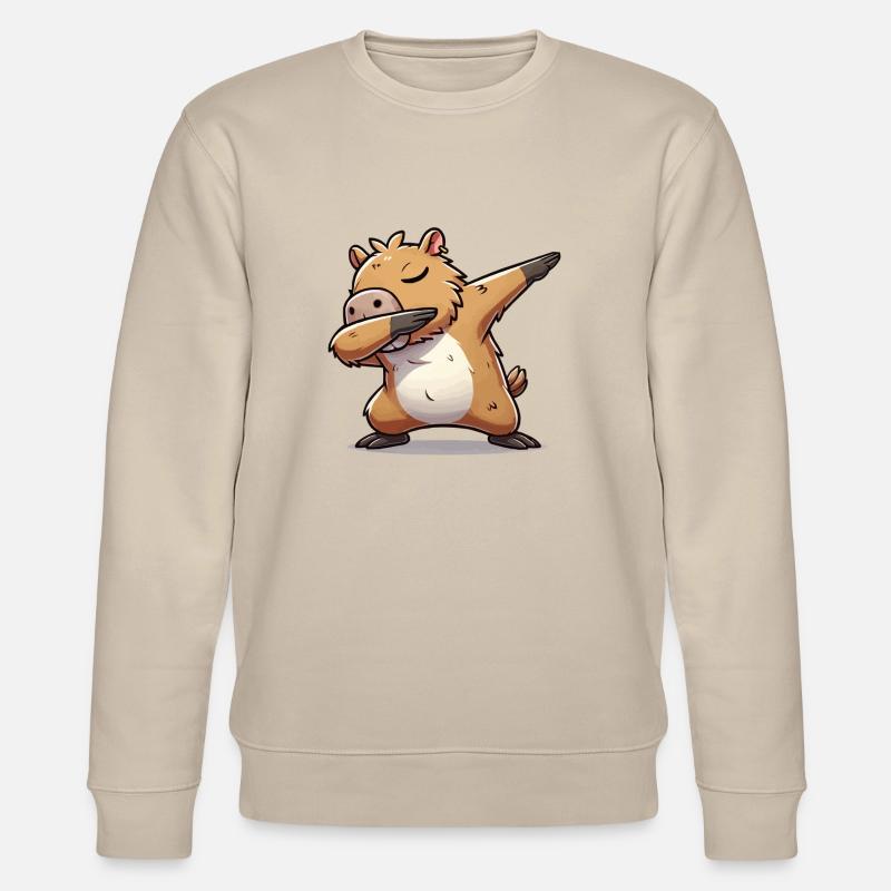 Le dabbing de capybara - Sweat bio CHANGER Stanley/Stella Unisexe - beige