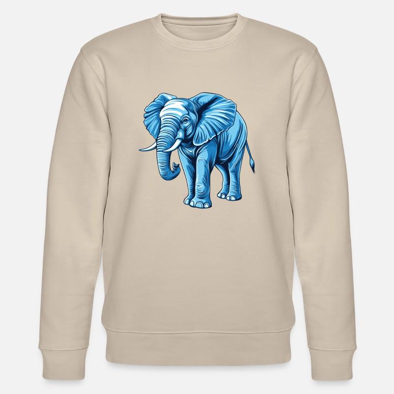 blauer Elefant - Stanley/Stella Unisex Bio-Sweatshirt CHANGER  - Beige