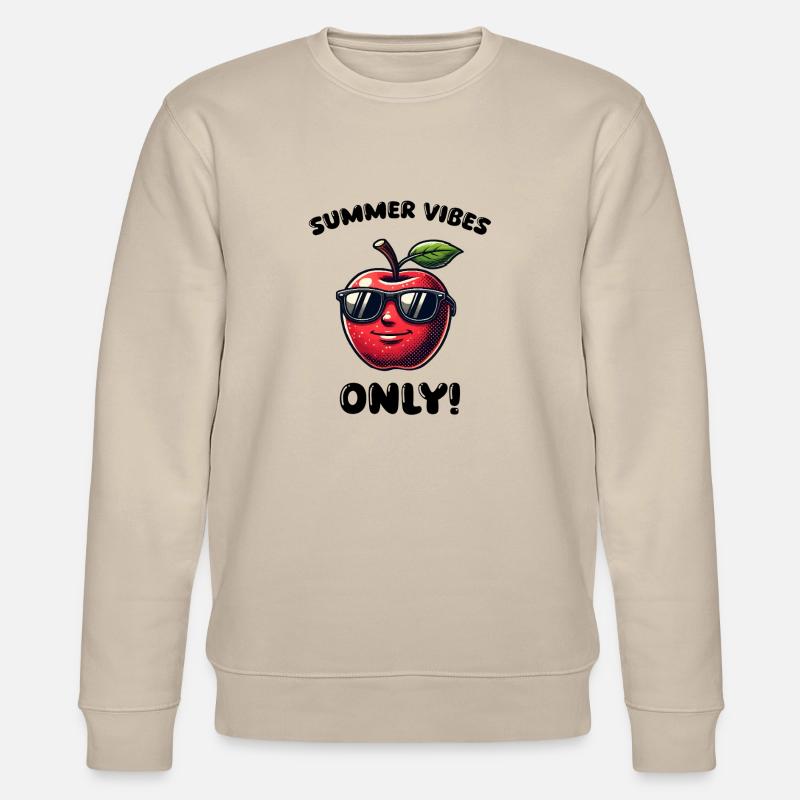 apfel cool - Stanley/Stella Unisex Bio-Sweatshirt CHANGER  - Beige