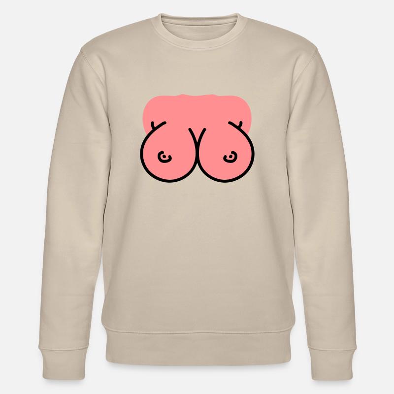 Brüste - Busen - Titten - Stanley/Stella Unisex Bio-Sweatshirt CHANGER  - Beige