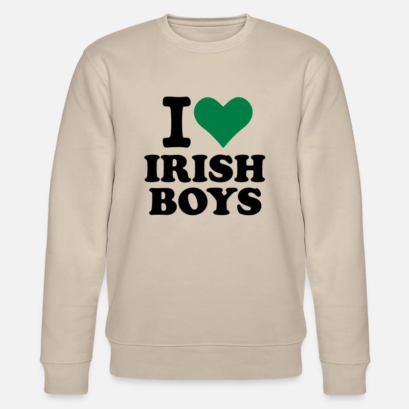 I love Irish Boys - Sweat bio CHANGER Stanley/Stella Unisexe - beige