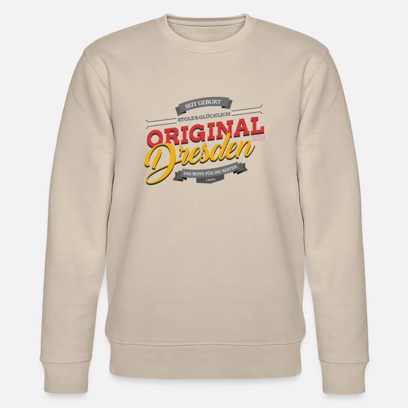 Original aus Dresden - Stanley/Stella Unisex Bio-Sweatshirt CHANGER  - Beige