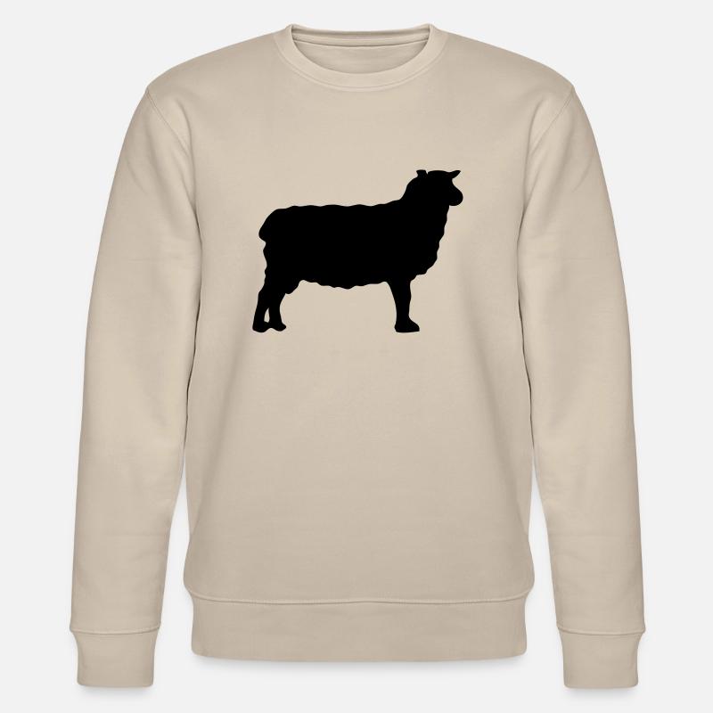 sheep sheep silhouette shadow Shadow2 - Stanley/Stella CHANGER Unisex Organic Sweatshirt - beige