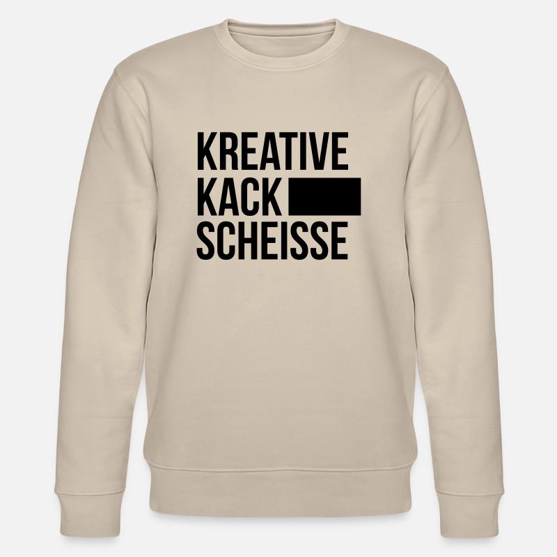CREATIVE KACK MERDE - Sweat bio CHANGER Stanley/Stella Unisexe - beige