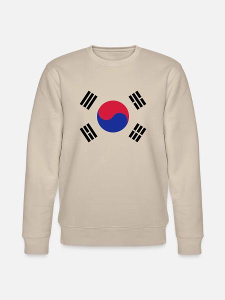 Korean Flag - Stanley/Stella Unisex Bio-Sweatshirt CHANGER - Beige