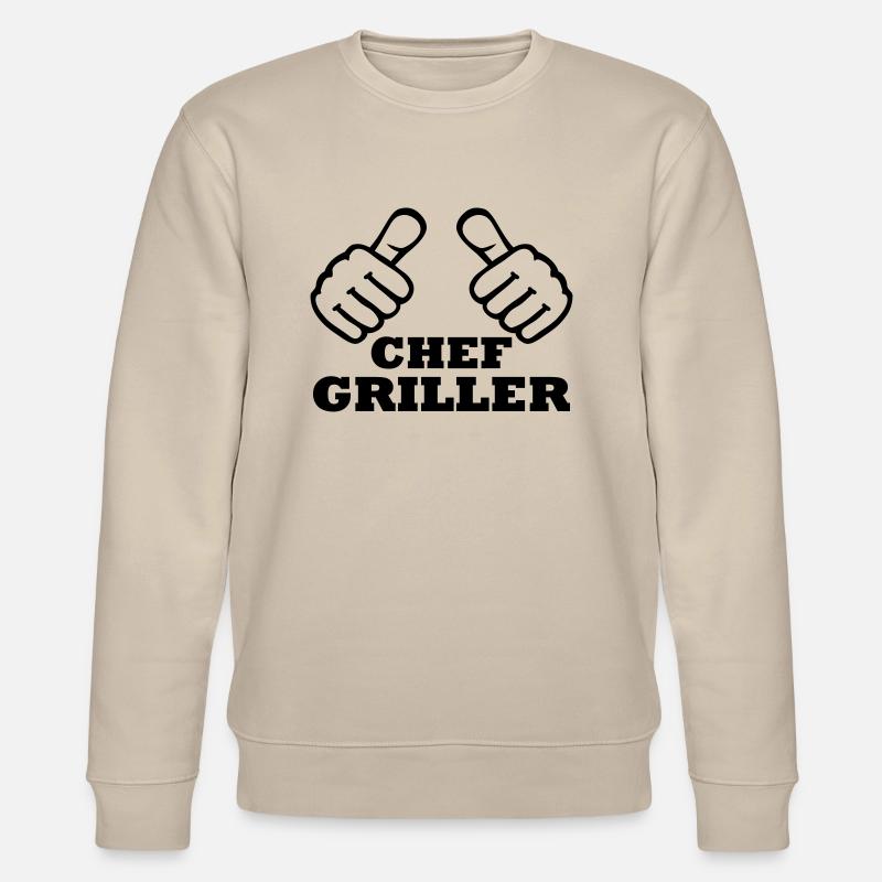 Chef Griller - Stanley/Stella Unisex Bio-Sweatshirt CHANGER  - Beige