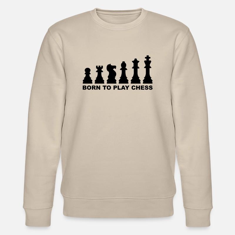 Evolution Chess - Stanley/Stella CHANGER Unisex Organic Sweatshirt - beige