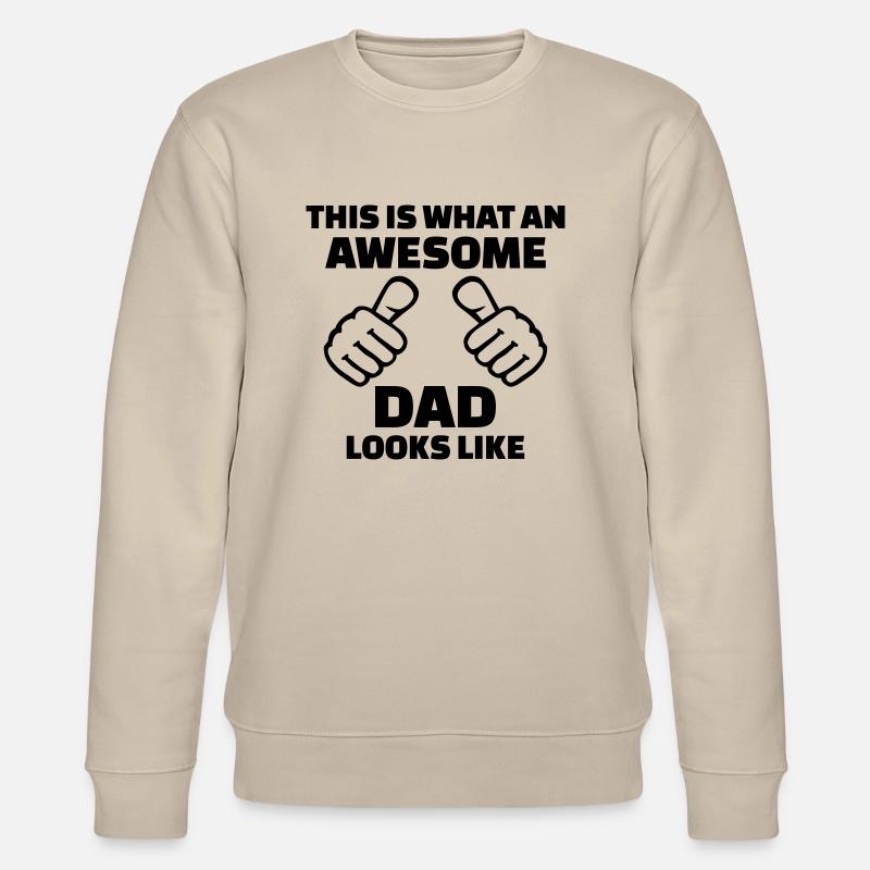 Awesome Dad - Sweat bio CHANGER Stanley/Stella Unisexe - beige
