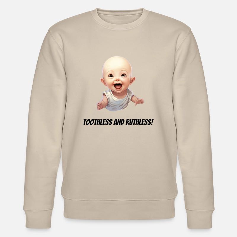 Zahnlos und rücksichtslos! - Stanley/Stella Unisex Bio-Sweatshirt CHANGER  - Beige
