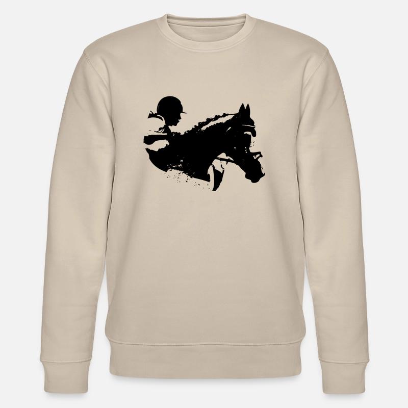 Reiten Pferd - Stanley/Stella Unisex Bio-Sweatshirt CHANGER  - Beige