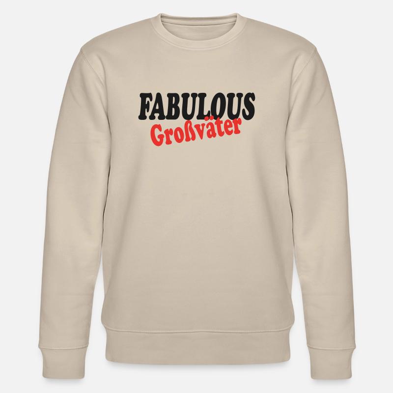 Fabelhafte Großväter - Stanley/Stella Unisex Bio-Sweatshirt CHANGER  - Beige