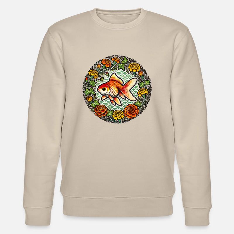 Fancy Oranda Poisson rouge - Sweat bio CHANGER Stanley/Stella Unisexe - beige