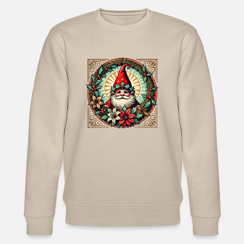 Gnome de Noël - Sweat bio CHANGER Stanley/Stella Unisexe - beige