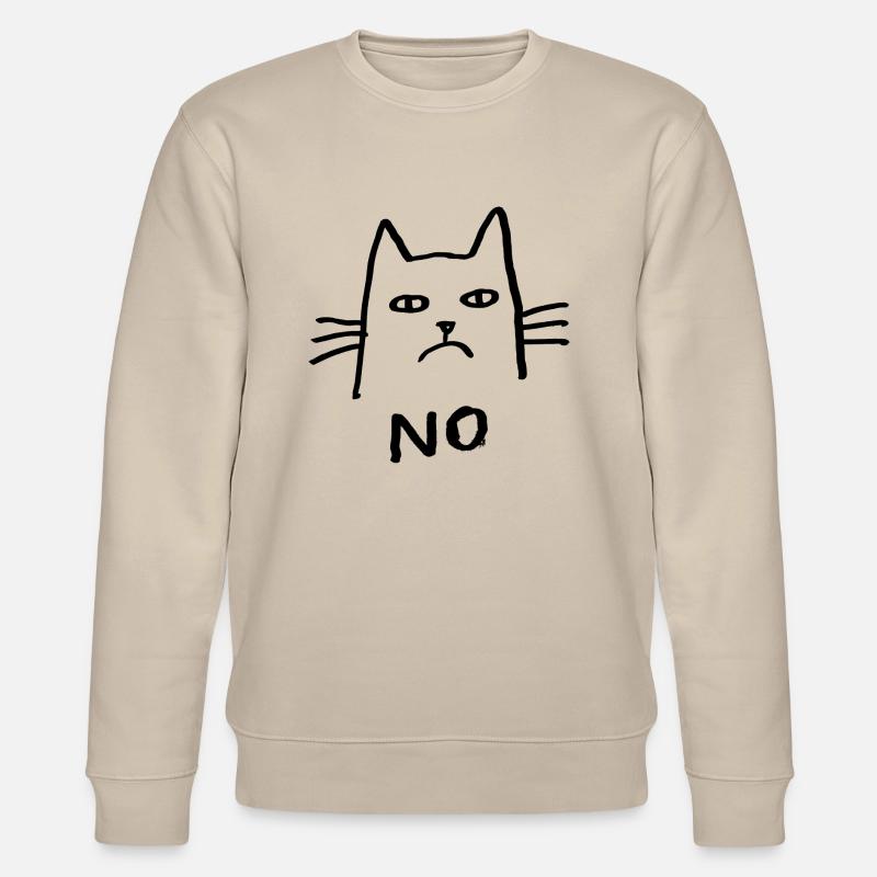 Chat Sans Humour Cadeau - Sweat bio CHANGER Stanley/Stella Unisexe - beige