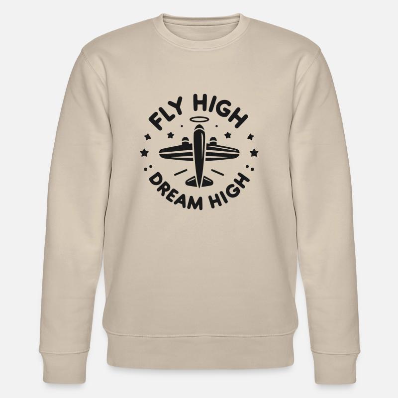 Fly High Dream High - Stanley/Stella CHANGER Unisex Organic Sweatshirt - beige