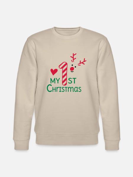 My First Christmas - Stanley/Stella CHANGER Unisex Organic Sweatshirt - beige