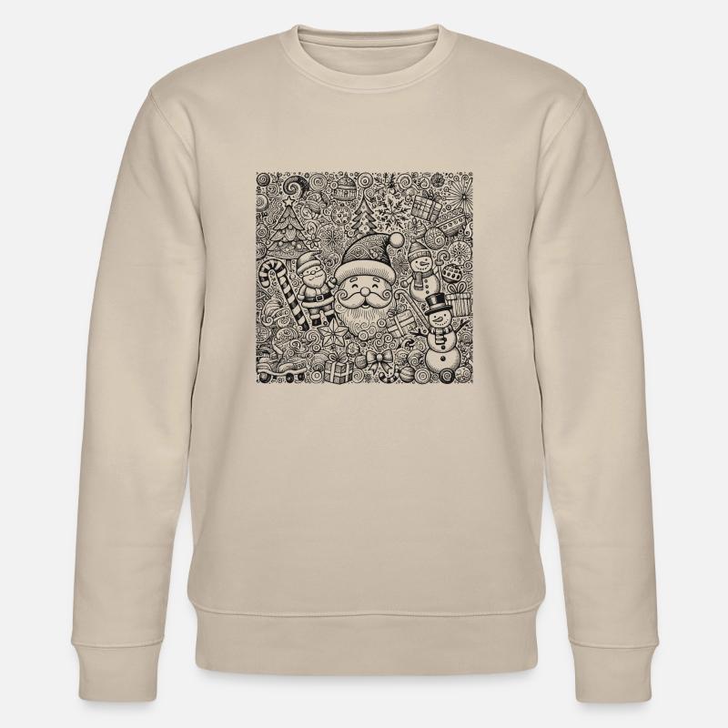 Weihnachten - Stanley/Stella Unisex Bio-Sweatshirt CHANGER - Beige