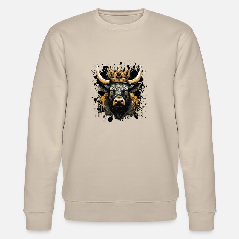 Vache Couronne de vache - Sweat bio CHANGER Stanley/Stella Unisexe - beige