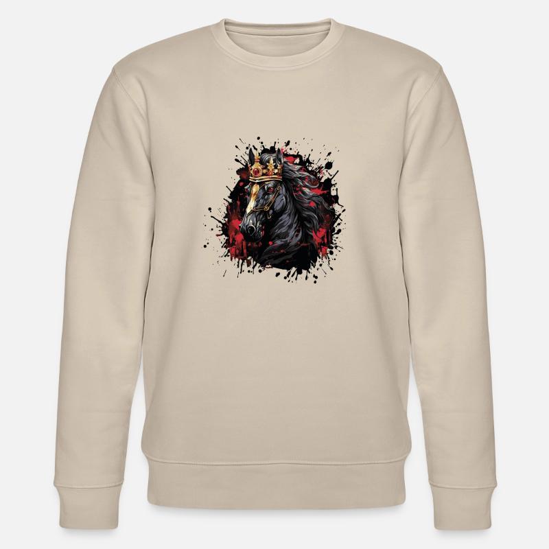 Couronne de cheval - Sweat bio CHANGER Stanley/Stella Unisexe - beige