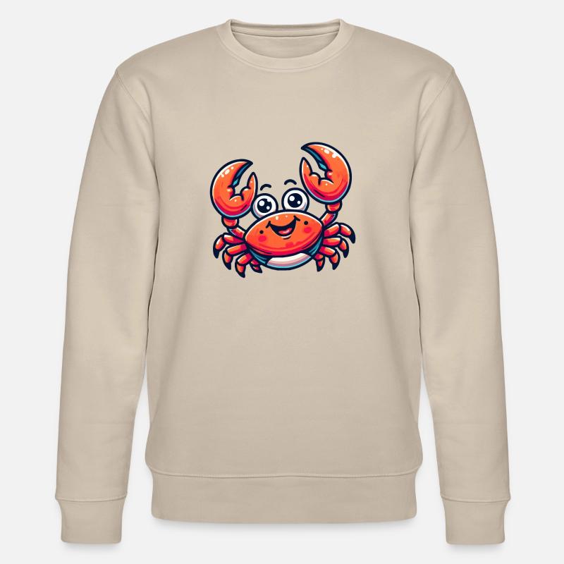 krabbe comic - Stanley/Stella Unisex Bio-Sweatshirt CHANGER  - Beige