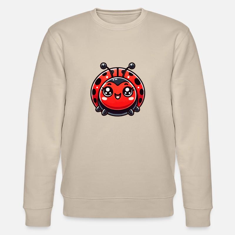 Marienkäfer Comic - Stanley/Stella Unisex Bio-Sweatshirt CHANGER  - Beige
