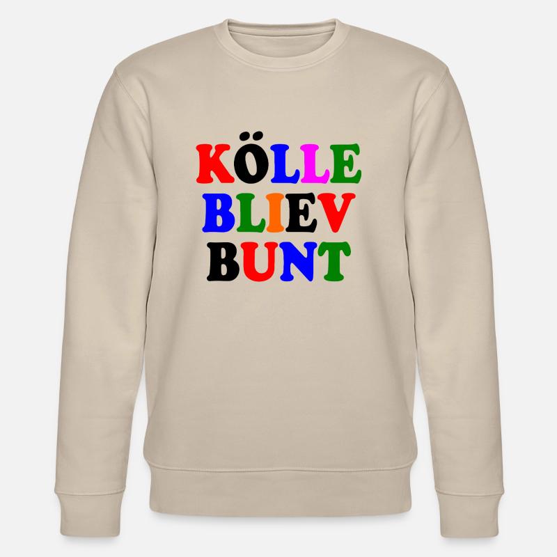 kölle bliev bunt - Stanley/Stella Unisex Bio-Sweatshirt CHANGER  - Beige