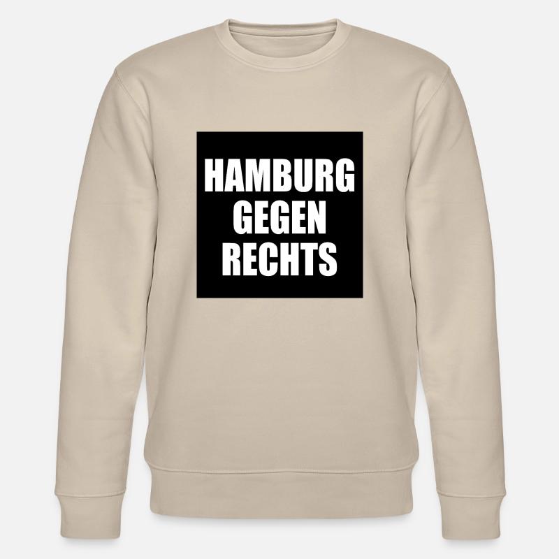 hamburg gegen rechts - Stanley/Stella Unisex Bio-Sweatshirt CHANGER  - Beige