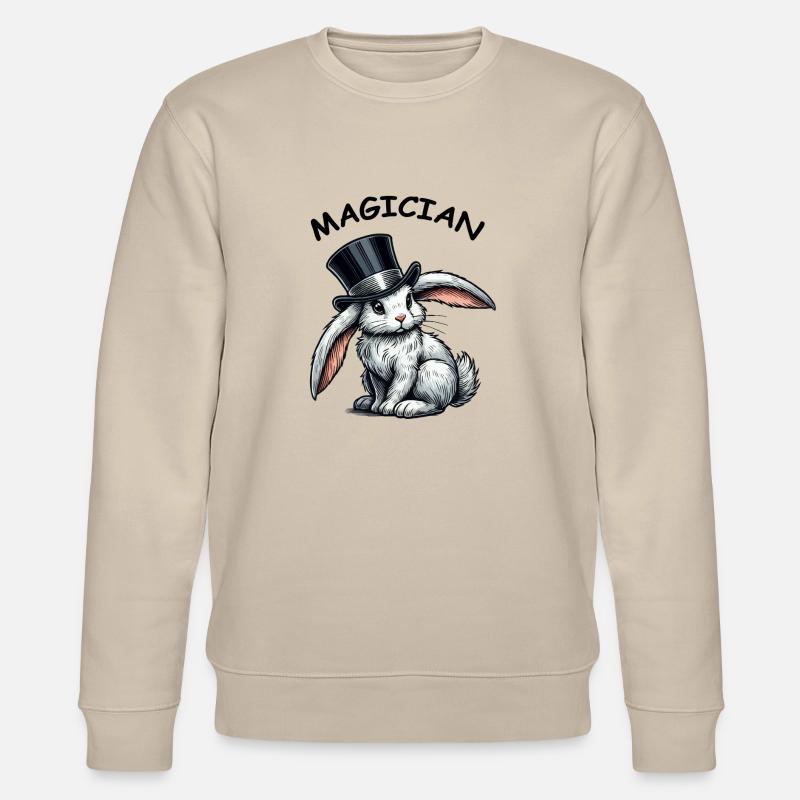 Cylindre de lapin - Sweat bio CHANGER Stanley/Stella Unisexe - beige