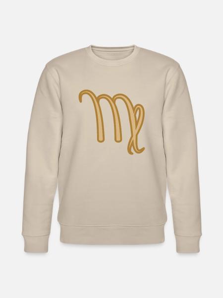 Jungfrau Sternzeichen Zweifarbig Golden - Stanley/Stella Unisex Bio-Sweatshirt CHANGER - Beige