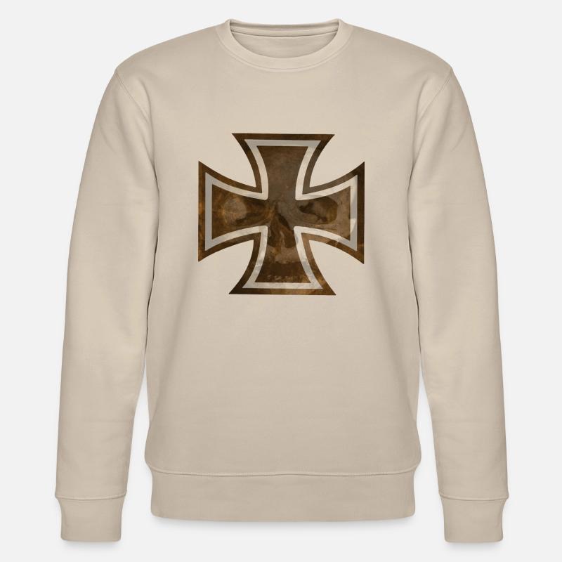 EK -Skull - Stanley/Stella Unisex Bio-Sweatshirt CHANGER  - Beige